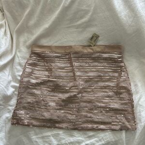 American Eagle Outfitters Sequin Mini Skirt - Blush Pink